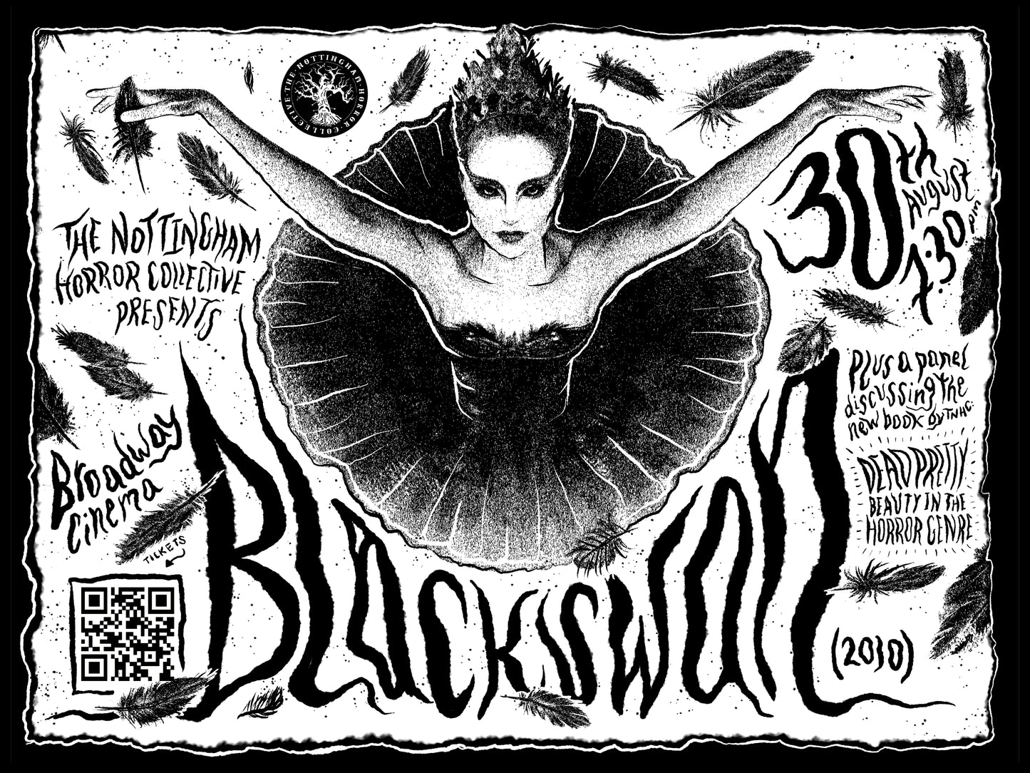 Limited edition A3 BLACK SWAN poster print