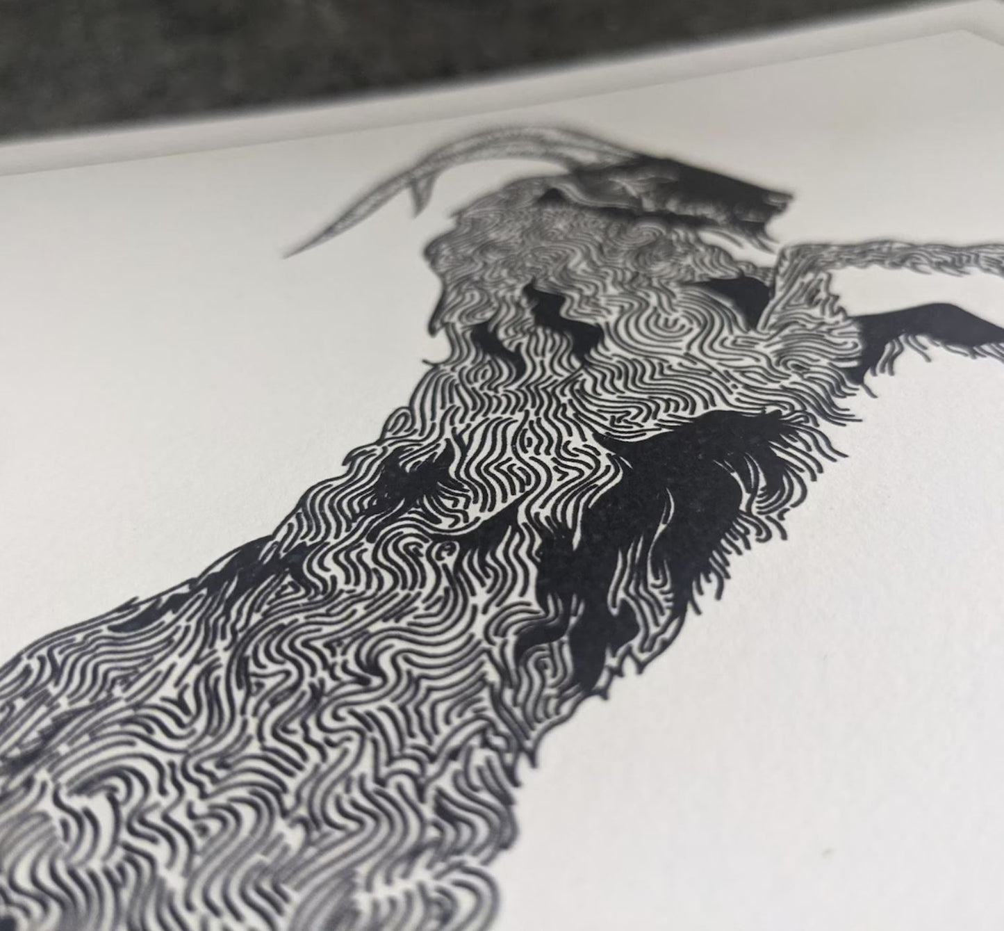 "Black Phillip" print