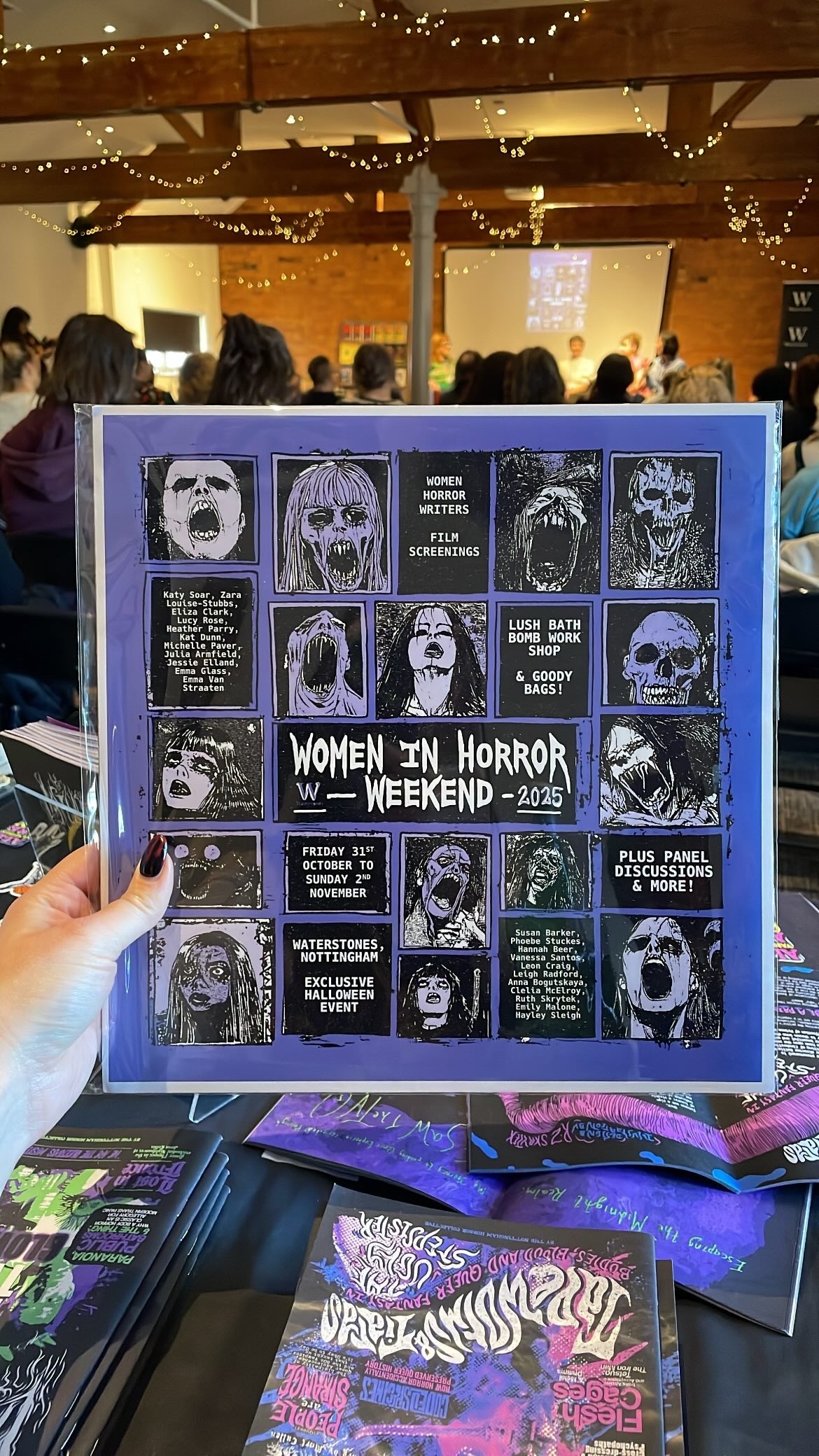 Waterstones Women in Horror Weekend print