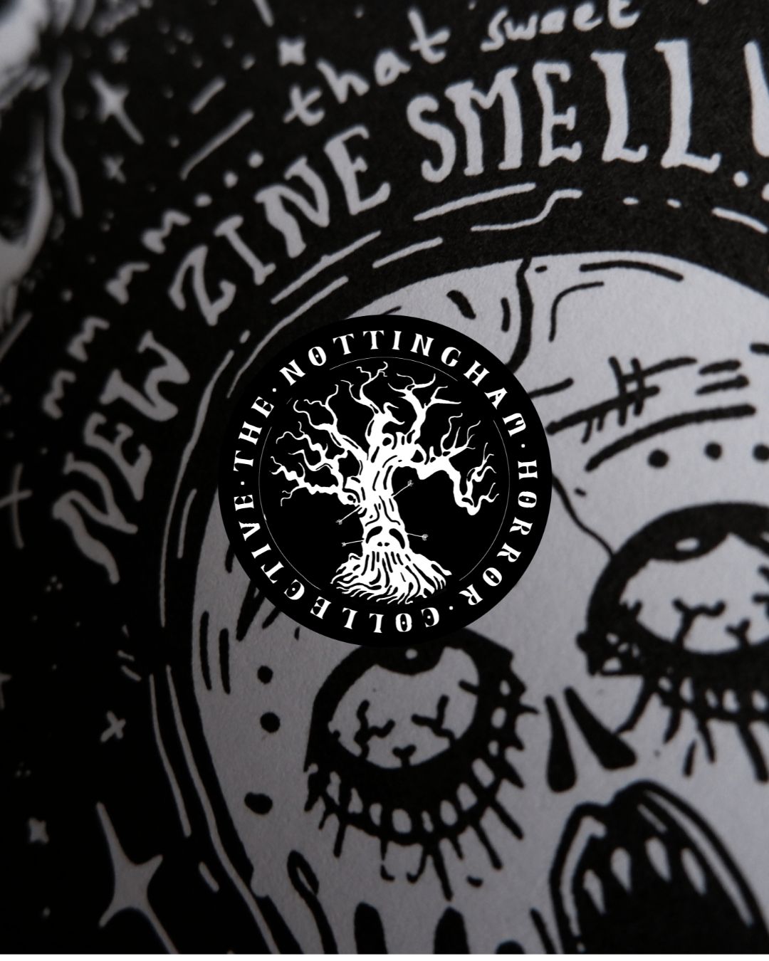 “Mmmm… that sweet new zine smell” unisex t -shirt