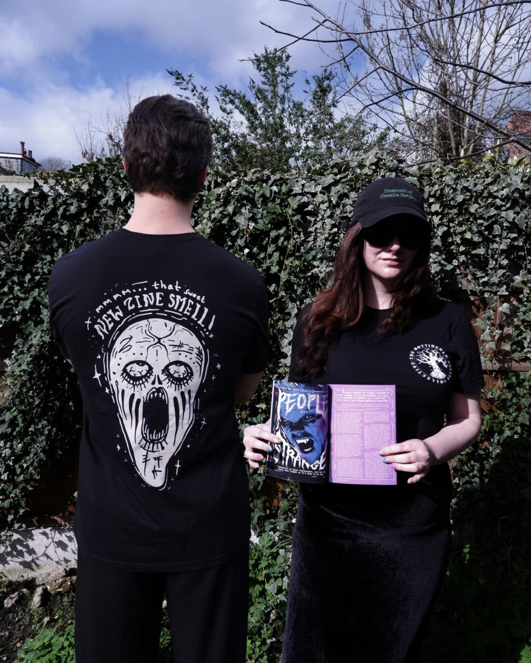 “Mmmm… that sweet new zine smell” unisex t -shirt