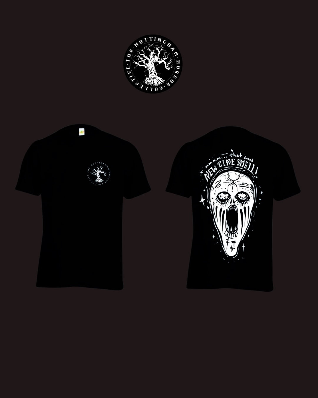 “Mmmm… that sweet new zine smell” unisex t -shirt