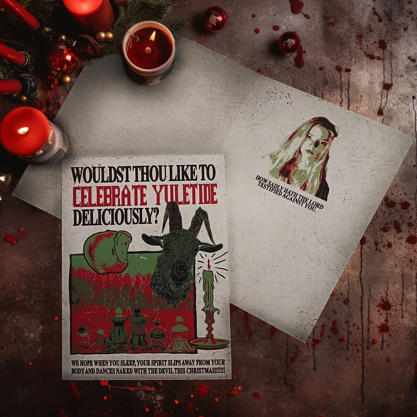 Horror Christmas Cards — Pack of 5